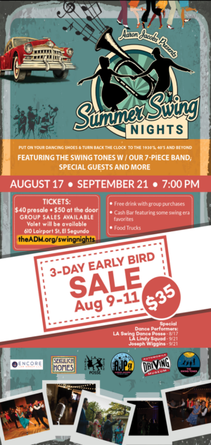 SUMMER SWING NIGHTS At The ADM Is Only One Week Away Image