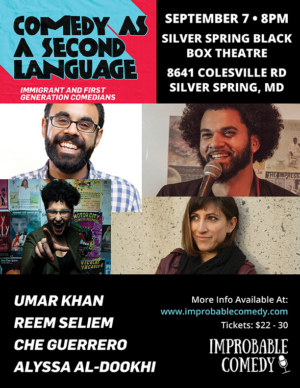 COMEDY AS A SECOND LANGUAGE Comes to The Silver Spring Black Box Image