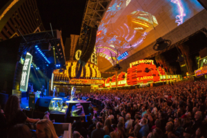 Rock N' Roll Legends Cheap Trick Take Over Fremont Street Experience During Free Downtown Rocks Concert 