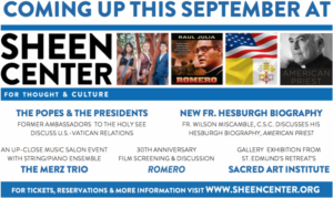 September Events Announced At The Sheen Center Image