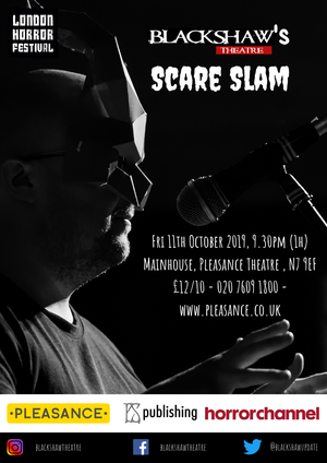 SCARE SLAM Comes to The Horror Festival at The Pleasance 