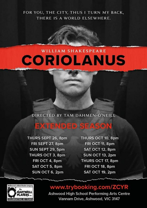 The Hartwell Players Present CORIOLANUS Image
