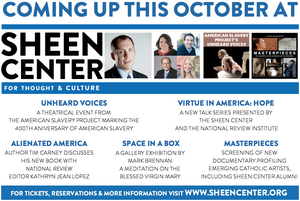 October At The Sheen Center To Include Theater, Film, Author's Nights And Talk Events 