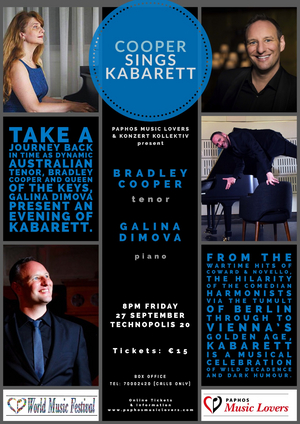 World Music Festival Welcomes COOPER SINGS KABARETT 