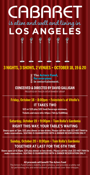 Line-Ups Set For 6th Annual Actors Fund Benefit Concert Weekend Image