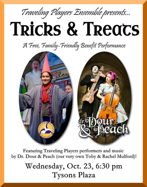 Traveling Players Performs TRICKS & TREATS On Tysons Plaza 