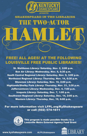 Kentucky Shakespeare and Louisville Free Public Library Partner To Bring Education Program Throughout Metro Area Image
