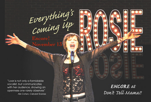 MAC Award-Winner Rosemary Loar Presents EVERYTHING'S COMING UP ROSIE At Don't Tell Mama 