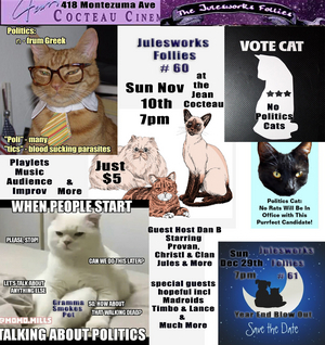 Julesworks Follies Announces 60th Edition NO POLITICS FALL INTO... Image