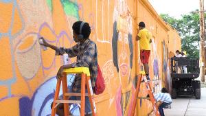 JCTC Gallery Showcases Greenville Mural & Artists Image