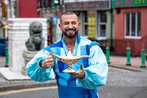 Robin Windsor Flies Into Liverpool's Chinatown For ALADDIN Panto Launch Image