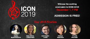 UCPAC in Rahway Presents the ICON 2019: Finals on Sunday 12/1 at 7:00 pm with Free Admission Image