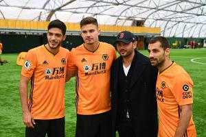 Panto Star Ryan Thomas Visits the Wolverhampton Wanderers Image