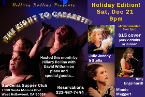 Hillary Rollins Presents MaryJo Mundy In THE RIGHT TO CABARET At The Gardenia Supper Club 