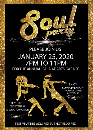 Arts Garage Will Host Annual Gala SOUL PARTY  Image