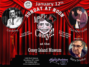 MAGIC AT CONEY!!! Announces Lineup for The Sunday Matinee January 12 Image