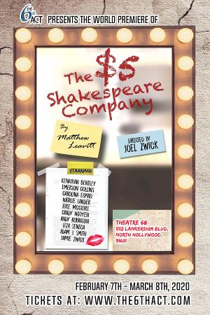 The 6th Act Presents A World Premiere Comedy THE $5 SHAKESPEARE COMPANY  Image