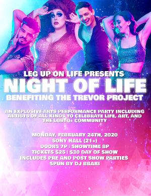 NIGHT OF LIFE Comes to Sony Hall Benefiting The Trevor Project 