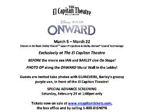 El Capitan Theatre Presents Disney And Pixar's ONWARD March 5-22 