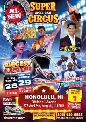 THE SUPER AMERICAN CIRCUS Announced At The Blaisdell Image