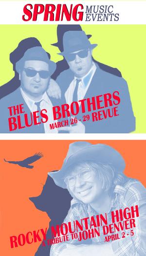 Laguna Playhouse Presents THE OFFICIAL BLUES BROTHERS REVUE and ROCKY MOUNTAIN HIGH Tribute To John Denver 
