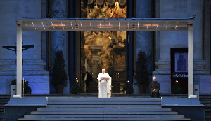 Pope Francis Leads World in Prayer for End to Coronavirus Image