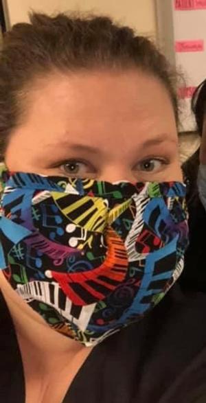 Main Street Theater Donates Fabric to Local Costume Designer Making Masks for Medical Workers Image