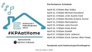 Kentucky Performing Arts Announces #KPAatHome Week Two Performances  Image