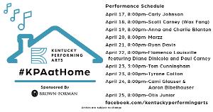 Kentucky Performing Arts Announces #KPAatHome Week Three Performances  Image