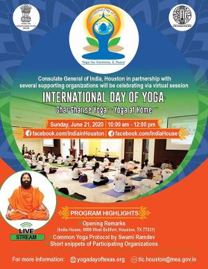 This Sunday Join Virtual Celebrations For The Sixth International Day Of Yoga Image