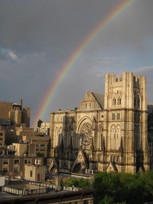 Cathedral of St. John the Divine Lights Up Columns for Pride Month - The  Brasilians