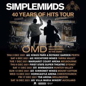 Simple Minds Announce Rescheduled Australian and New Zealand Dates For December 2021 