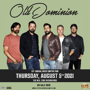 Old Dominion Rescheduled At The W.H. Lyon Fairgrounds 