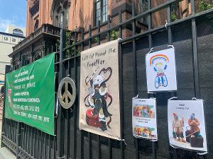 Flushing Town Hall Offers Art Kits For New Yorkers To Express Their Feelings for Outdoor Community Art Exhibition  Image