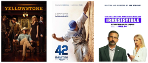 YELLOWSTONE, 42 & IRRESISTIBLE Stand Out In DEG's Watched At Home Top 20 List Image