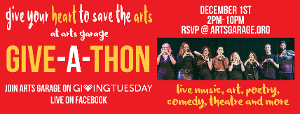 Arts Garage To Host Give-a-Thon For The Arts On Giving Tuesday Image
