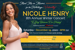 Nicole Henry Presents Virtual Concert 'I Sing Because I'm Happy' Image