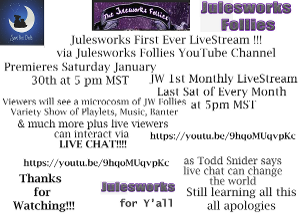 Julesworks Follies to Host #StayHomeSafe End Of Month Recap Livestream 