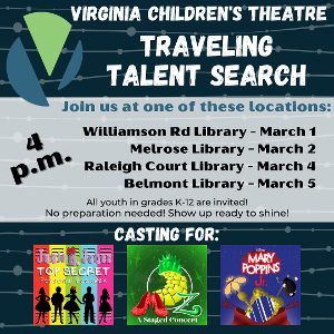 Virginia Children's Theatre Announces Traveling Talent Search 