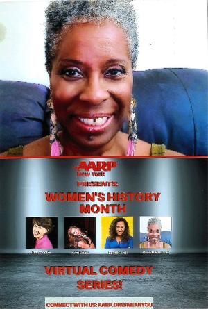 Rhonda Hansome Featured at AARP New York Women's History Month Virtual Comedy Show  Image