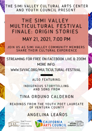 Virtual Multicultural Festival Culminates in Origin Stories Event Featuring Chumash Storyteller and Ventura County Youth Poet Laureat 