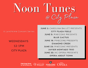 Lunchtime Concert Series Will Come to City Plaza in June 