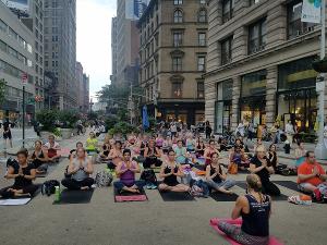 Flatiron BID's Fitness Series Returns: In-Person Classes Resume On The Flatiron Plazas & Hotel Rooftops Image
