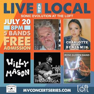 Martha's Vineyard Concert Series Presents Willy Mason Band, The Phil DaRosa Band And More At The Loft  Image