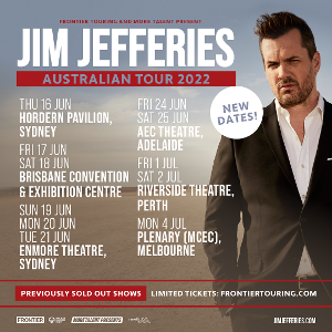 Jim Jefferies 2022 Rescheduled Tour Dates Announced Image