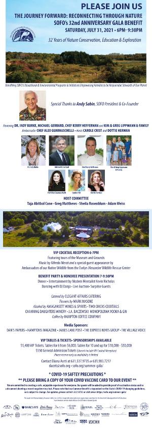 South Fork Natural History Museum Presents 32nd Gala Benefit, July 31 Image