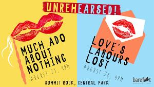Barefoot Shakespeare Company Presents UNREHEARSED! MUCH ADO ABOUT NOTHING and LOVE'S LABOURS LOST Image