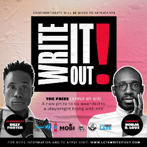 Billy Porter to Fund Inaugural WIO! Playwriting Prize For People Living With HIV, Launched by Playwright Donja R. Love Image