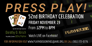 Playhouse On The Square Will Celebrate 53rd Birthday Online Next Month  Image