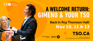 The Toronto Symphony Orchestra Announces November Offerings Image